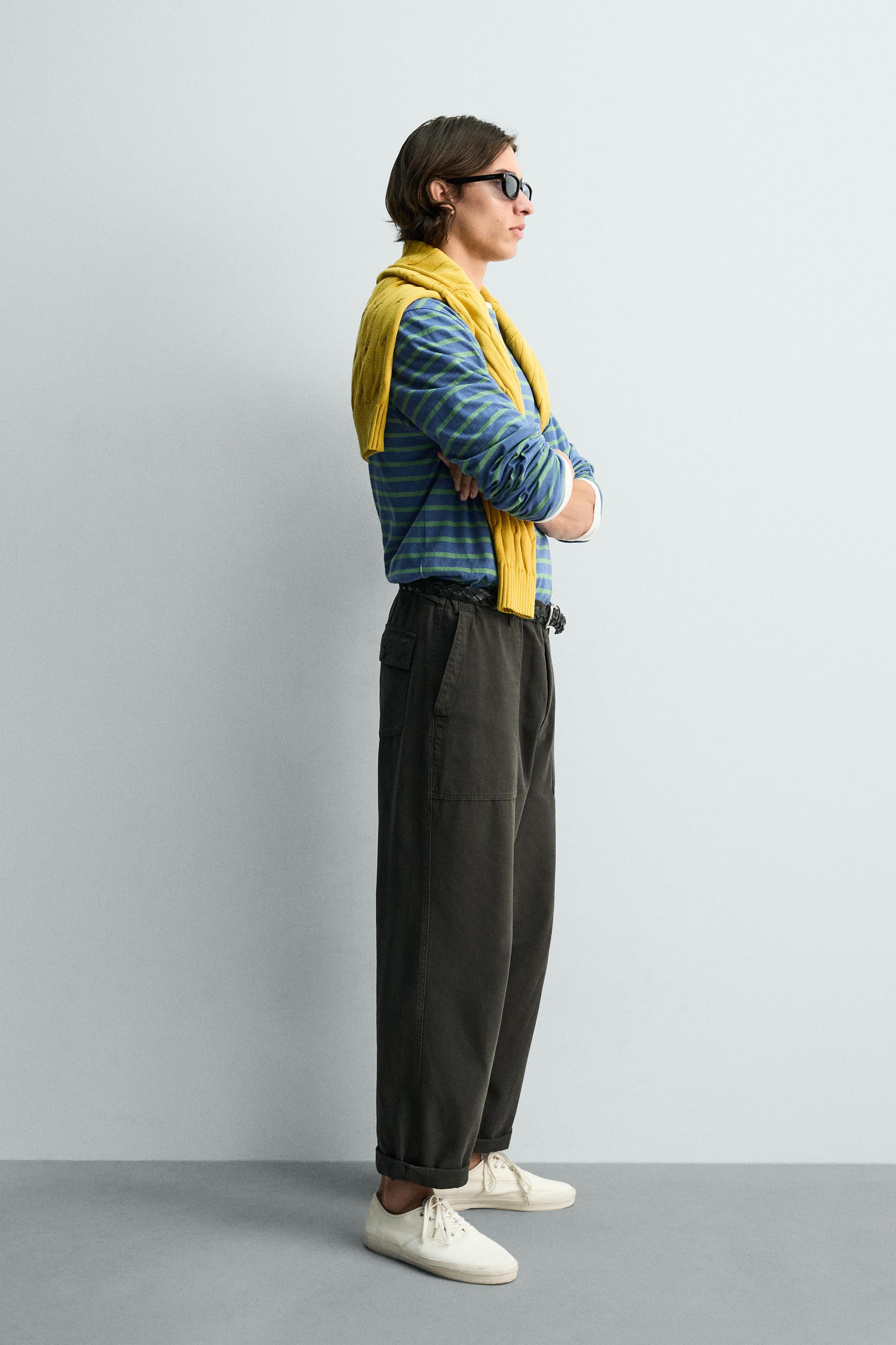 STRIPED JACQUARD T-SHIRT